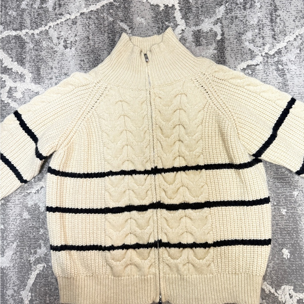 NWT Line & Dot Bastile Sweater in Cream & Black